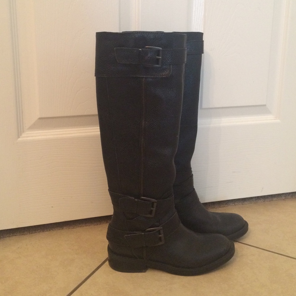 ENZO ANGIOLINI BLACK RIDING BOOTS
